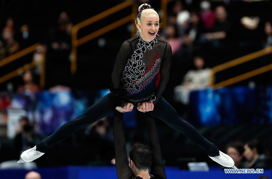 (SP)JAPAN-SAITAMA-FIGURE SKATING-WORLD CHAMPIONSHIPS-PAIRS