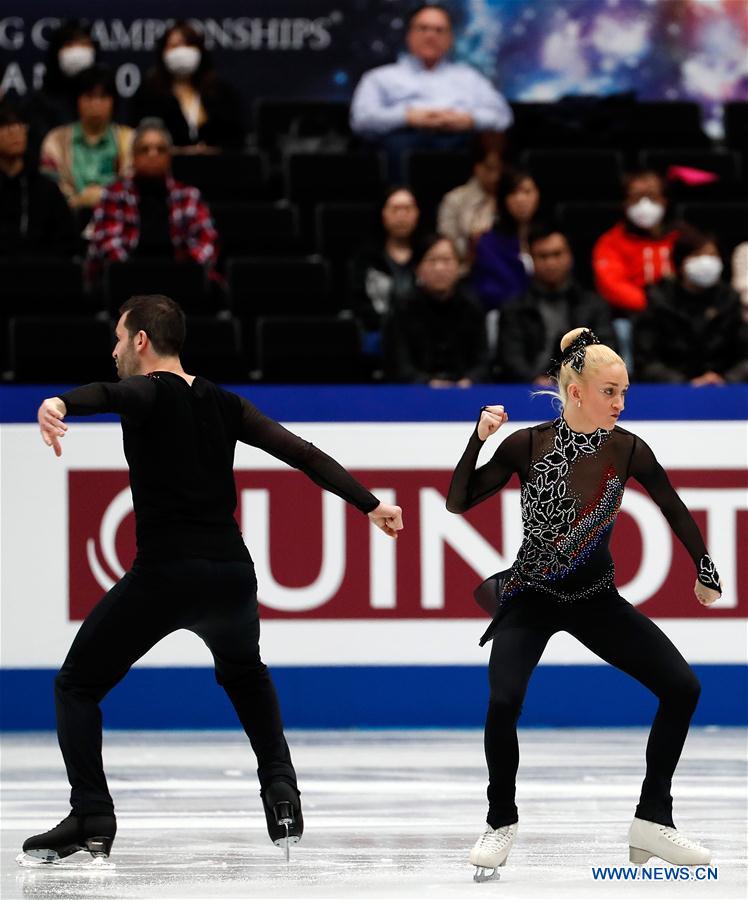 (SP)JAPAN-SAITAMA-FIGURE SKATING-WORLD CHAMPIONSHIPS-PAIRS