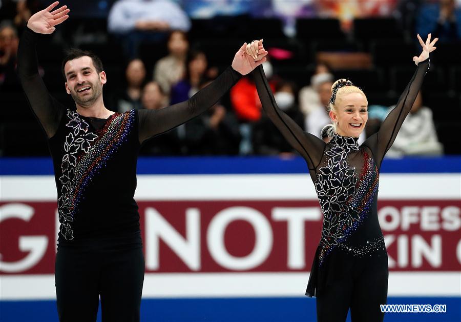 (SP)JAPAN-SAITAMA-FIGURE SKATING-WORLD CHAMPIONSHIPS-PAIRS