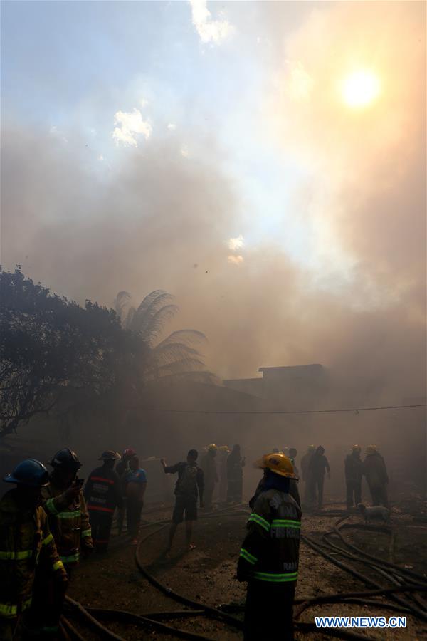 INDONESIA-QUEZON CITY-SLUM AREA-FIRE