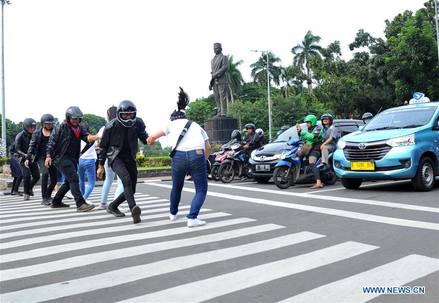 INDONESIA-JAKARTA-ROAD SAFETY-CAMPAIGN