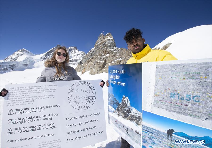 SWITZERLAND-JUNGFRAUJOCH-CLIMATE CHANGE-POSTCARDS