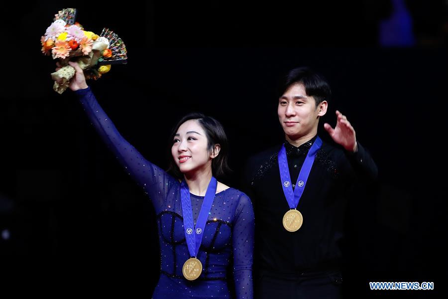 (SP)JAPAN-SAITAMA-FIGURE SKATING-WORLD CHAMPIONSHIPS-PAIRS