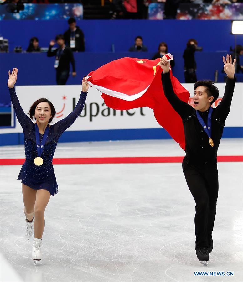 (SP)JAPAN-SAITAMA-FIGURE SKATING-WORLD CHAMPIONSHIPS-PAIRS