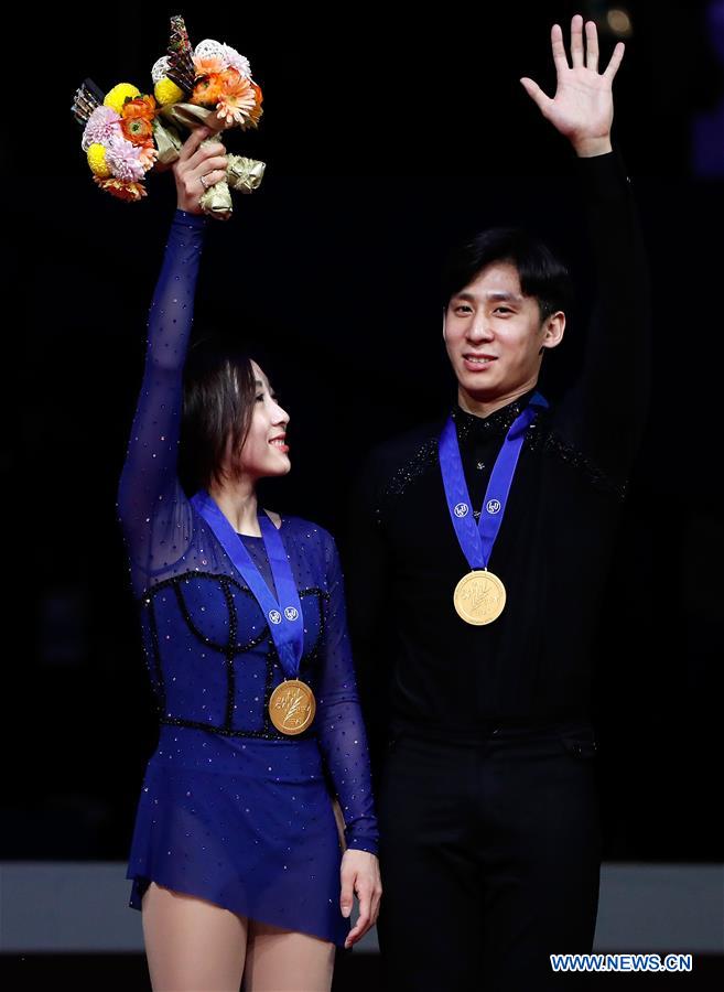 (SP)JAPAN-SAITAMA-FIGURE SKATING-WORLD CHAMPIONSHIPS-PAIRS