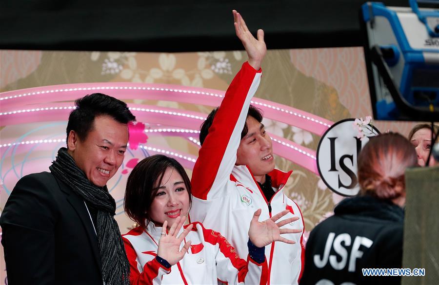 (SP)JAPAN-SAITAMA-FIGURE SKATING-WORLD CHAMPIONSHIPS-PAIRS