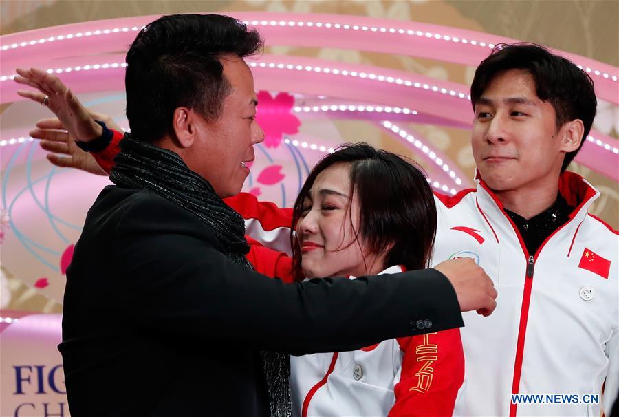 (SP)JAPAN-SAITAMA-FIGURE SKATING-WORLD CHAMPIONSHIPS-PAIRS