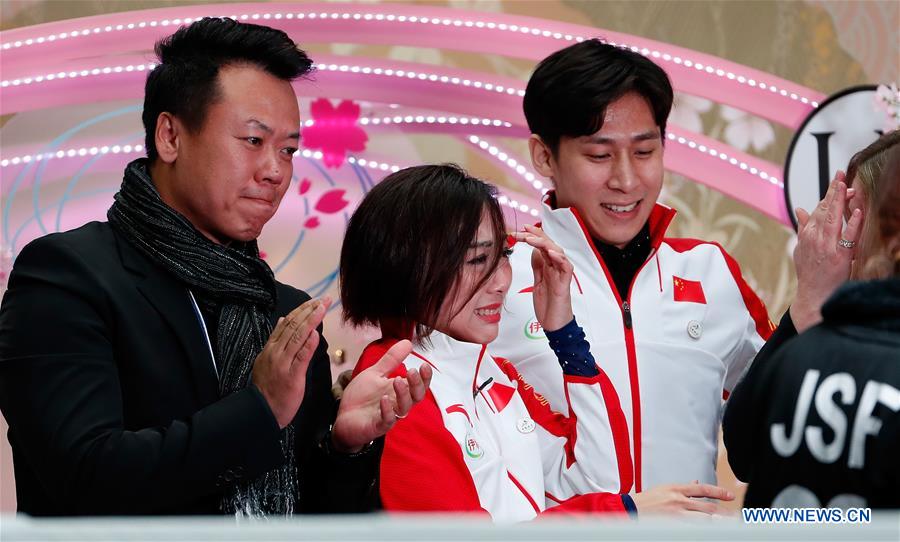 (SP)JAPAN-SAITAMA-FIGURE SKATING-WORLD CHAMPIONSHIPS-PAIRS
