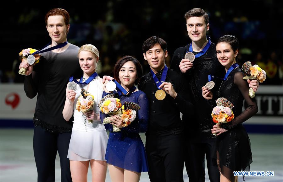 (SP)JAPAN-SAITAMA-FIGURE SKATING-WORLD CHAMPIONSHIPS-PAIRS
