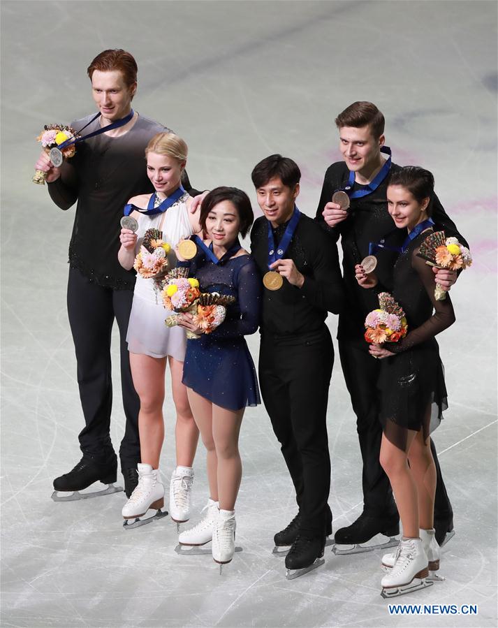 (SP)JAPAN-SAITAMA-FIGURE SKATING-WORLD CHAMPIONSHIPS-PAIRS