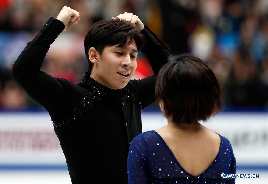 (SP)JAPAN-SAITAMA-FIGURE SKATING-WORLD CHAMPIONSHIPS-PAIRS