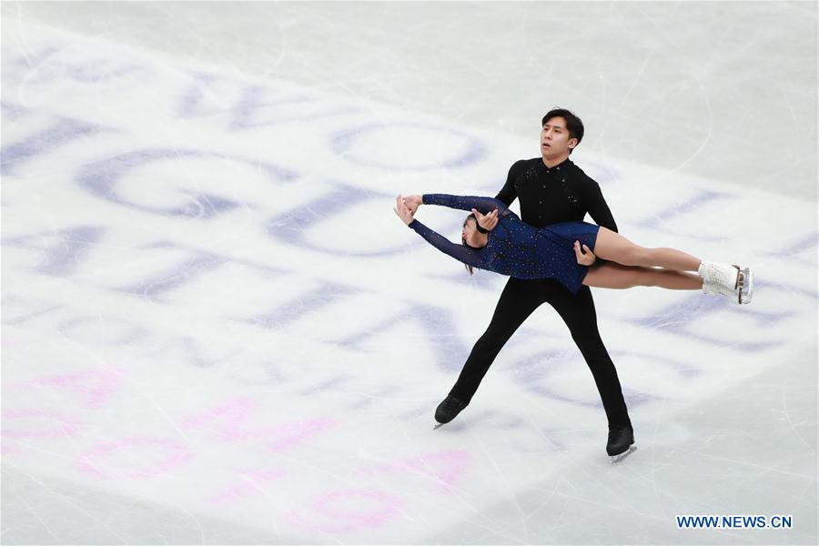 (SP)JAPAN-SAITAMA-FIGURE SKATING-WORLD CHAMPIONSHIPS-PAIRS