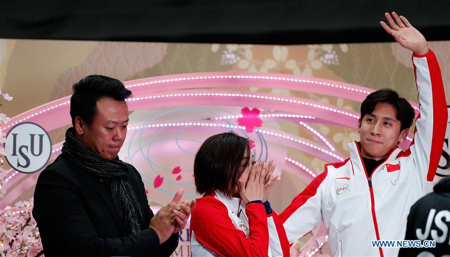 (SP)JAPAN-SAITAMA-FIGURE SKATING-WORLD CHAMPIONSHIPS-PAIRS