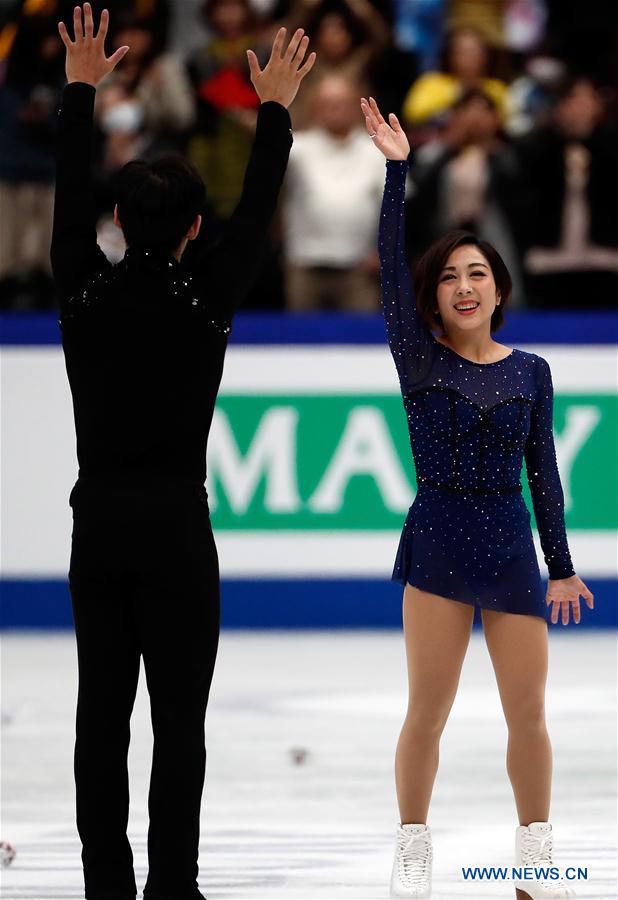 (SP)JAPAN-SAITAMA-FIGURE SKATING-WORLD CHAMPIONSHIPS-PAIRS