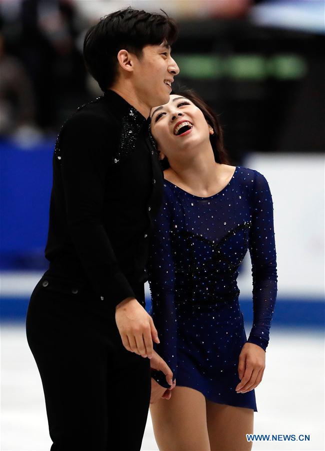 (SP)JAPAN-SAITAMA-FIGURE SKATING-WORLD CHAMPIONSHIPS-PAIRS