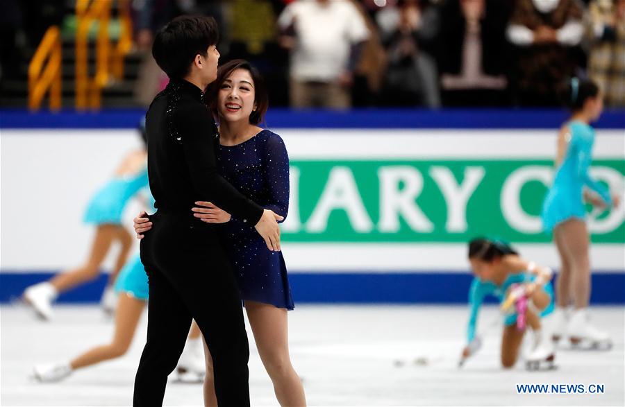 (SP)JAPAN-SAITAMA-FIGURE SKATING-WORLD CHAMPIONSHIPS-PAIRS