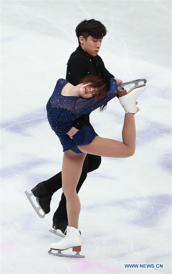 (SP)JAPAN-SAITAMA-FIGURE SKATING-WORLD CHAMPIONSHIPS-PAIRS