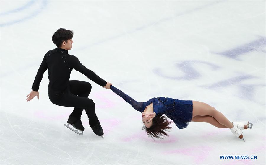 (SP)JAPAN-SAITAMA-FIGURE SKATING-WORLD CHAMPIONSHIPS-PAIRS