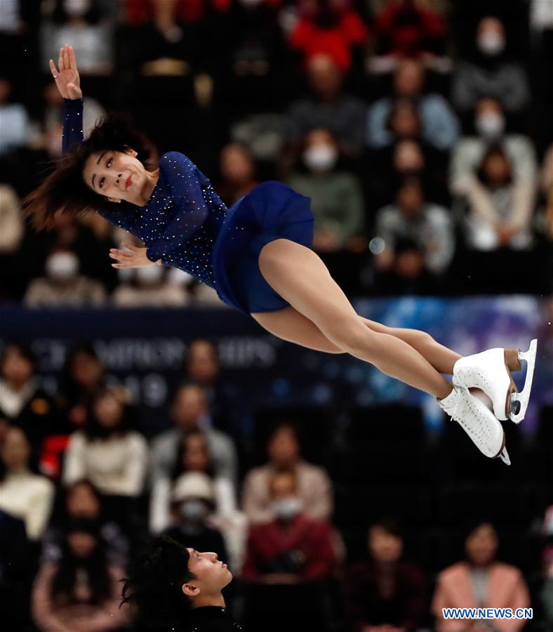 (SP)JAPAN-SAITAMA-FIGURE SKATING-WORLD CHAMPIONSHIPS-PAIRS