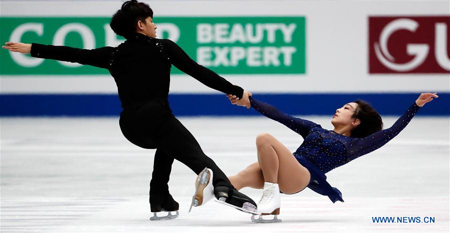 (SP)JAPAN-SAITAMA-FIGURE SKATING-WORLD CHAMPIONSHIPS-PAIRS