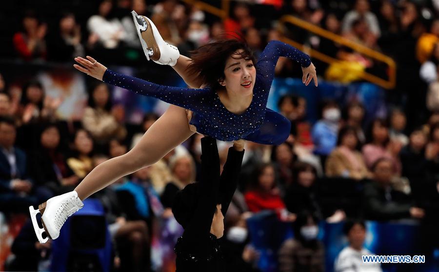 (SP)JAPAN-SAITAMA-FIGURE SKATING-WORLD CHAMPIONSHIPS-PAIRS