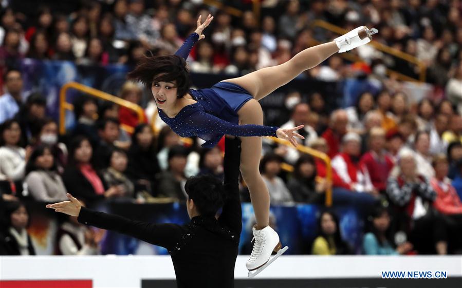 (SP)JAPAN-SAITAMA-FIGURE SKATING-WORLD CHAMPIONSHIPS-PAIRS