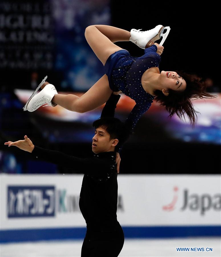 (SP)JAPAN-SAITAMA-FIGURE SKATING-WORLD CHAMPIONSHIPS-PAIRS