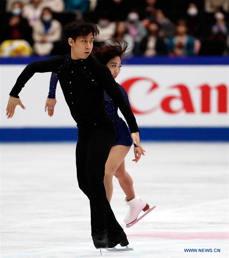 (SP)JAPAN-SAITAMA-FIGURE SKATING-WORLD CHAMPIONSHIPS-PAIRS