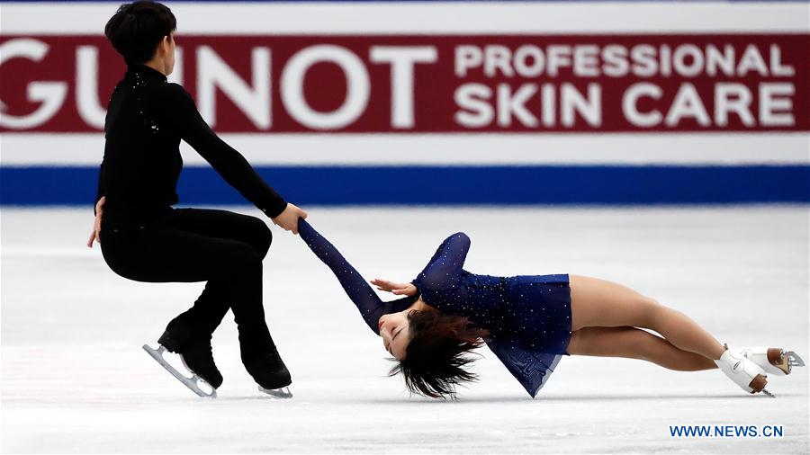 (SP)JAPAN-SAITAMA-FIGURE SKATING-WORLD CHAMPIONSHIPS-PAIRS