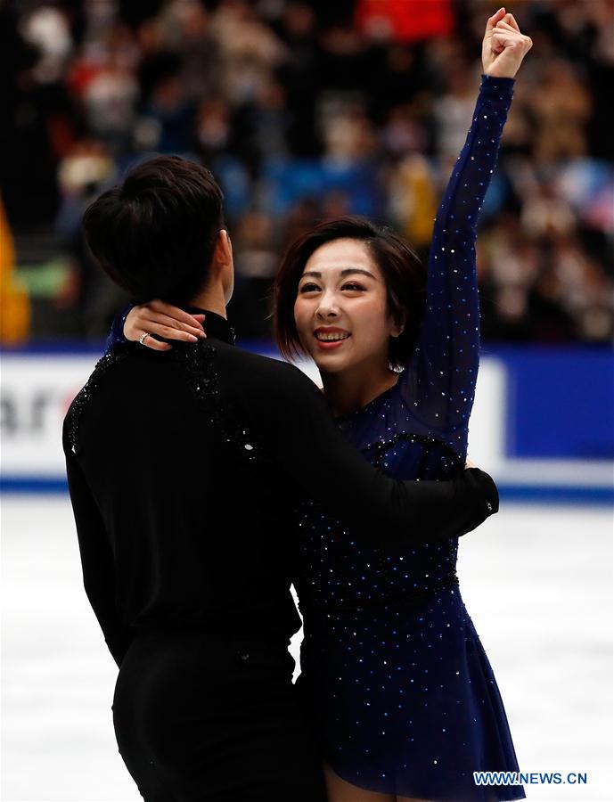 (SP)JAPAN-SAITAMA-FIGURE SKATING-WORLD CHAMPIONSHIPS-PAIRS