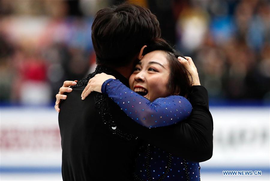 (SP)JAPAN-SAITAMA-FIGURE SKATING-WORLD CHAMPIONSHIPS-PAIRS