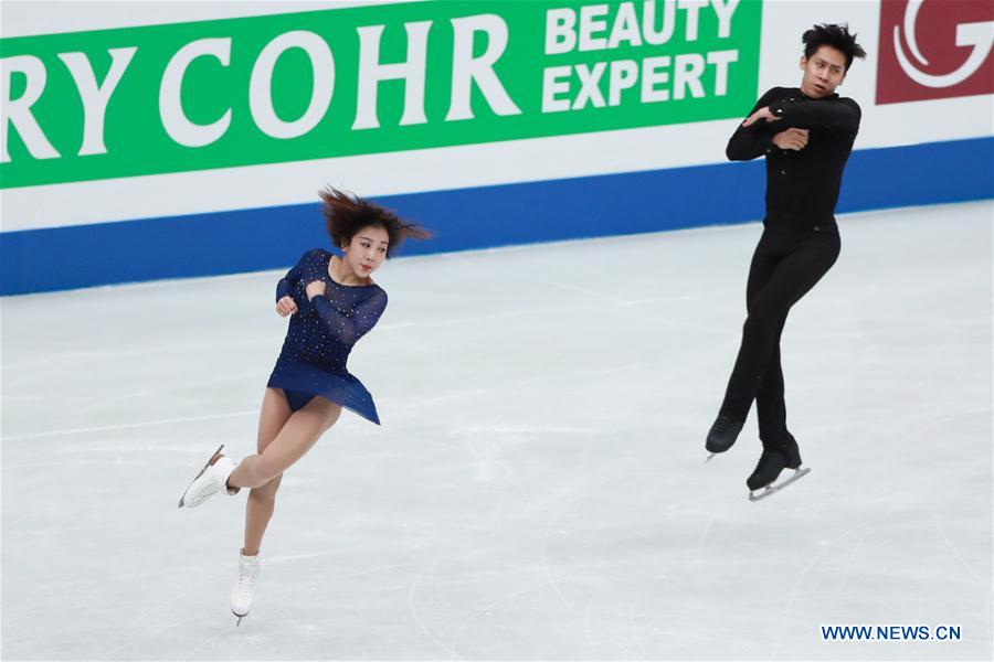 (SP)JAPAN-SAITAMA-FIGURE SKATING-WORLD CHAMPIONSHIPS-PAIRS