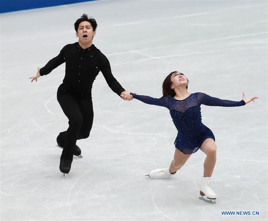 (SP)JAPAN-SAITAMA-FIGURE SKATING-WORLD CHAMPIONSHIPS-PAIRS