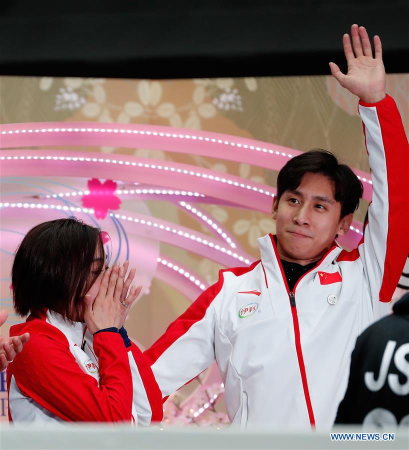 (SP)JAPAN-SAITAMA-FIGURE SKATING-WORLD CHAMPIONSHIPS-PAIRS
