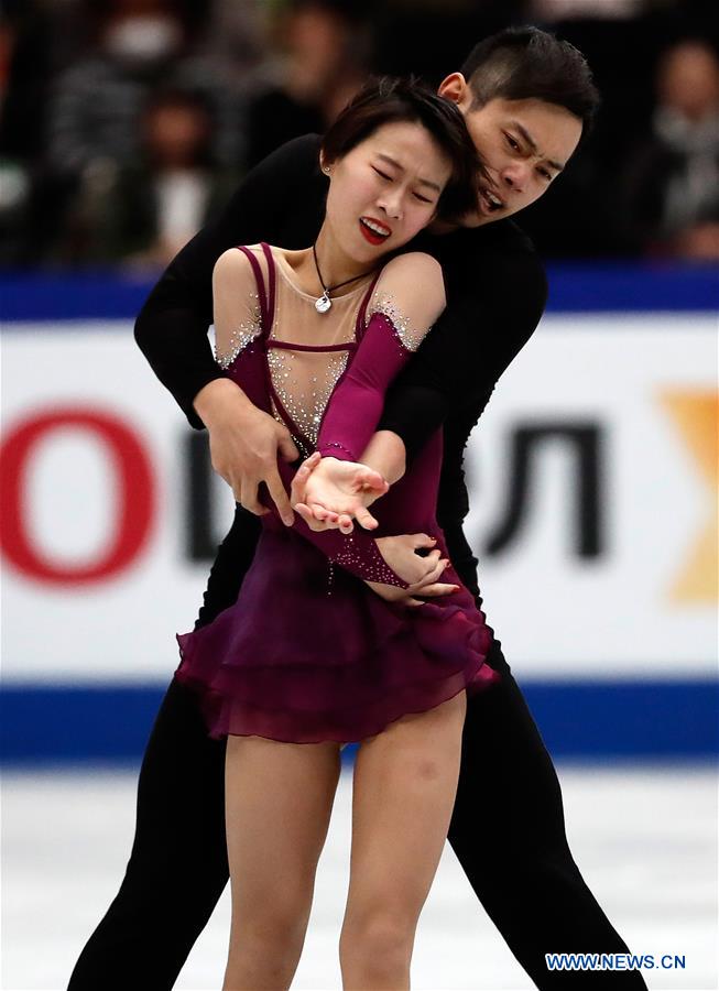 (SP)JAPAN-SAITAMA-FIGURE SKATING-WORLD CHAMPIONSHIPS-PAIRS