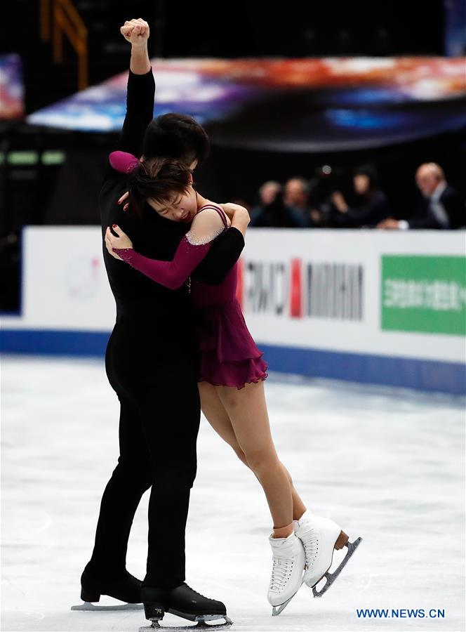 (SP)JAPAN-SAITAMA-FIGURE SKATING-WORLD CHAMPIONSHIPS-PAIRS