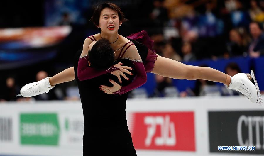 (SP)JAPAN-SAITAMA-FIGURE SKATING-WORLD CHAMPIONSHIPS-PAIRS