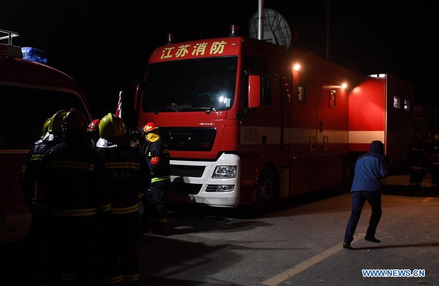 (SPOT NEWS)CHINA-YANCHENG-FACTORY EXPLOSION (CN)