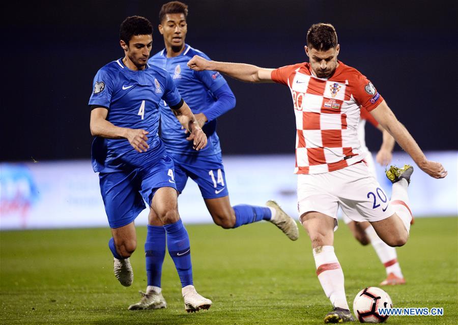 (SP)CROATIA-ZAGREB-SOCCER-UEFA EURO 2020 QUALIFIER-CRO VS AZE