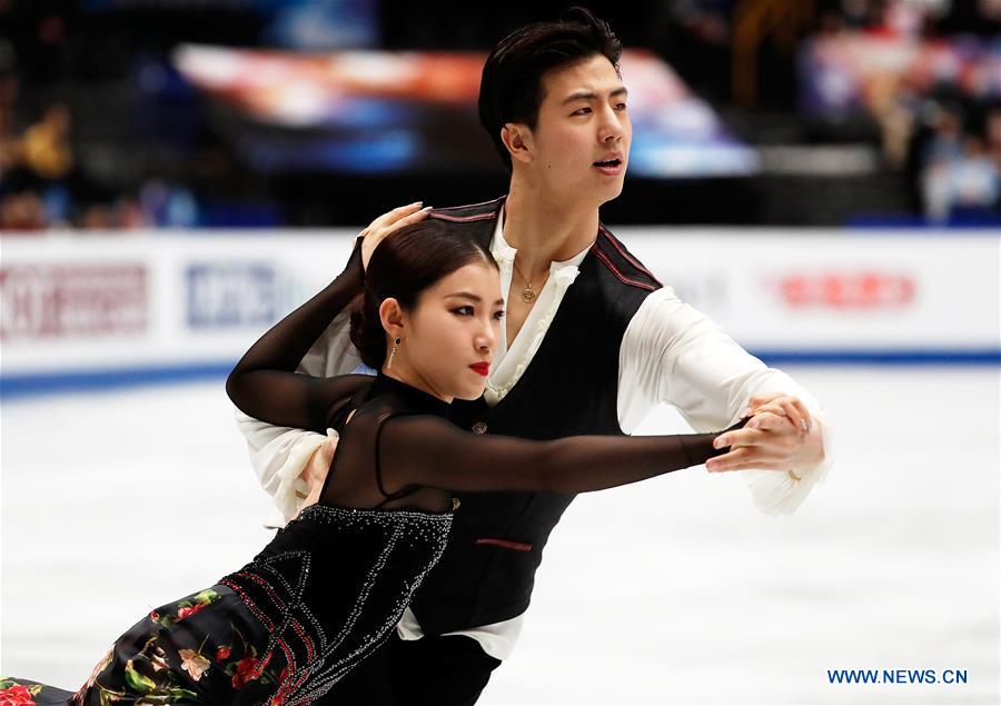 (SP)JAPAN-SAITAMA-FIGURE SKATING-WORLD CHAMPIONSHIPS-ICE DANCE