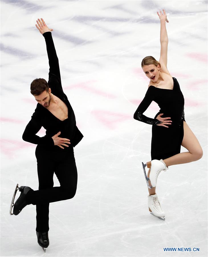 (SP)JAPAN-SAITAMA-FIGURE SKATING-WORLD CHAMPIONSHIPS-ICE DANCE