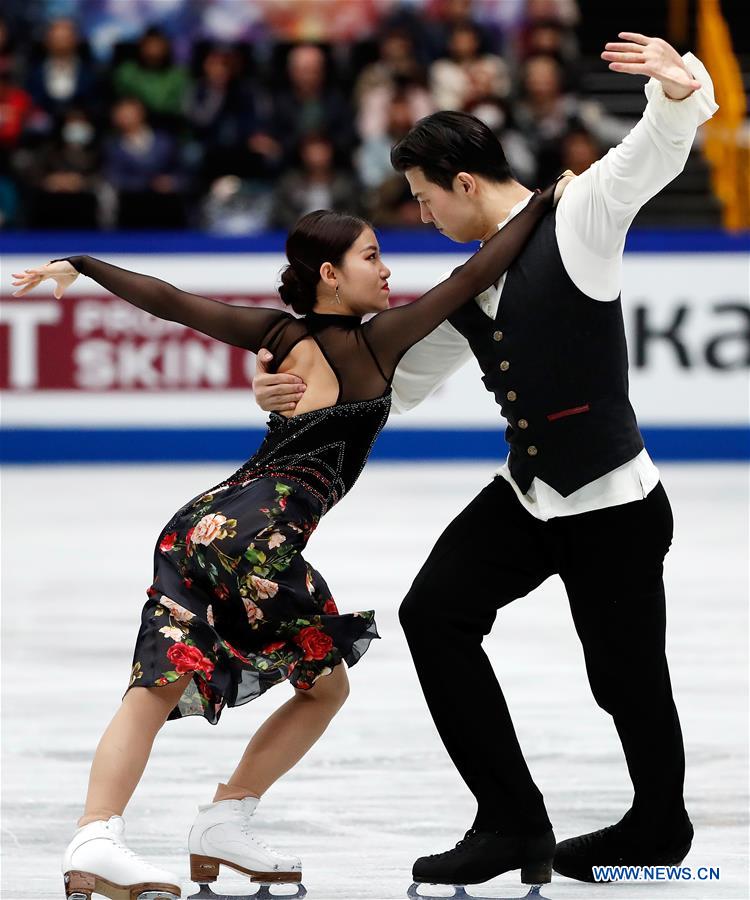 (SP)JAPAN-SAITAMA-FIGURE SKATING-WORLD CHAMPIONSHIPS-ICE DANCE