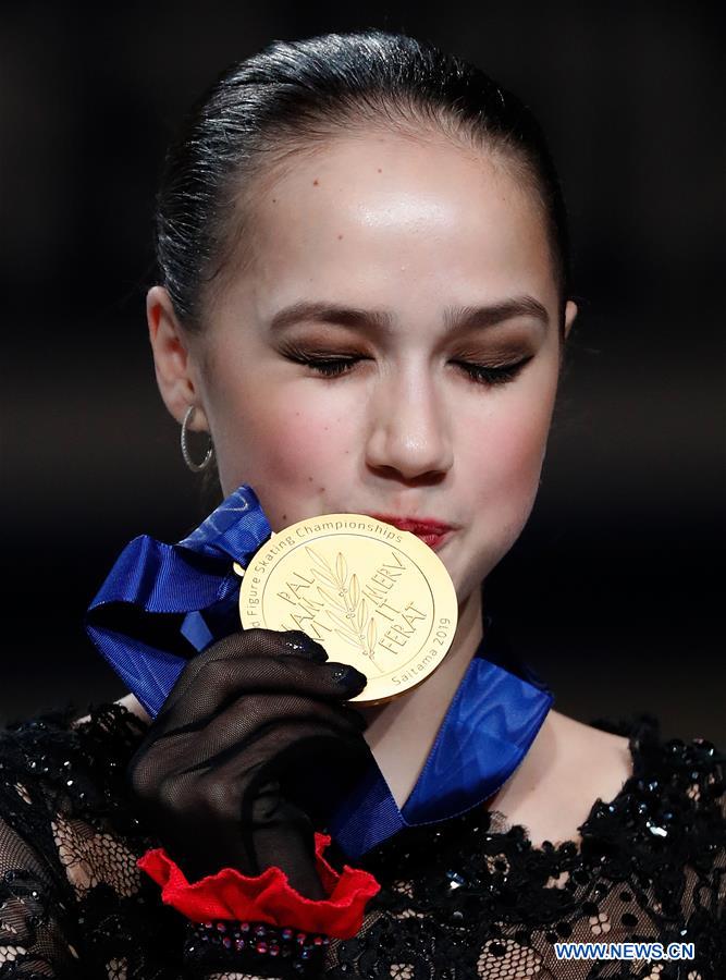 Highlights of Ladies' free skating competition of 2019 ISU World Figure