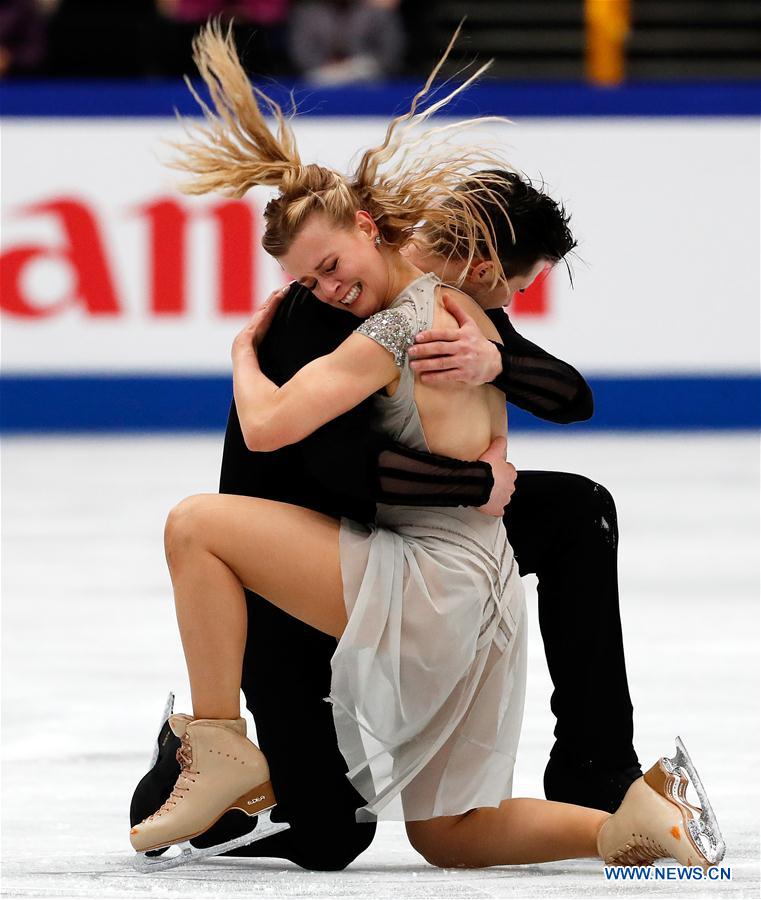 (SP)JAPAN-SAITAMA-FIGURE SKATING-WORLD CHAMPIONSHIPS-ICE DANCE