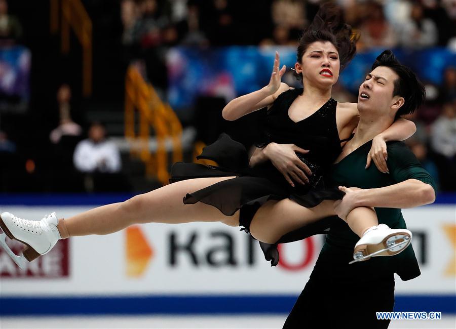 (SP)JAPAN-SAITAMA-FIGURE SKATING-WORLD CHAMPIONSHIPS-ICE DANCE