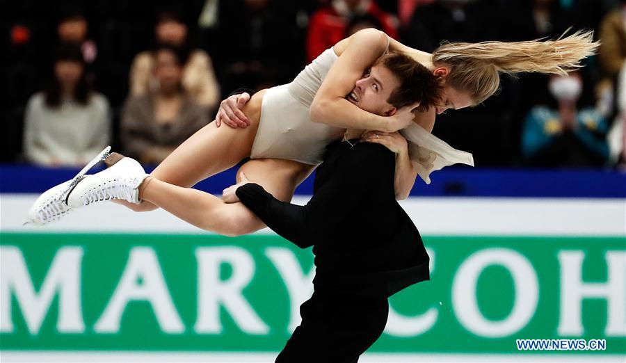 (SP)JAPAN-SAITAMA-FIGURE SKATING-WORLD CHAMPIONSHIPS-ICE DANCE