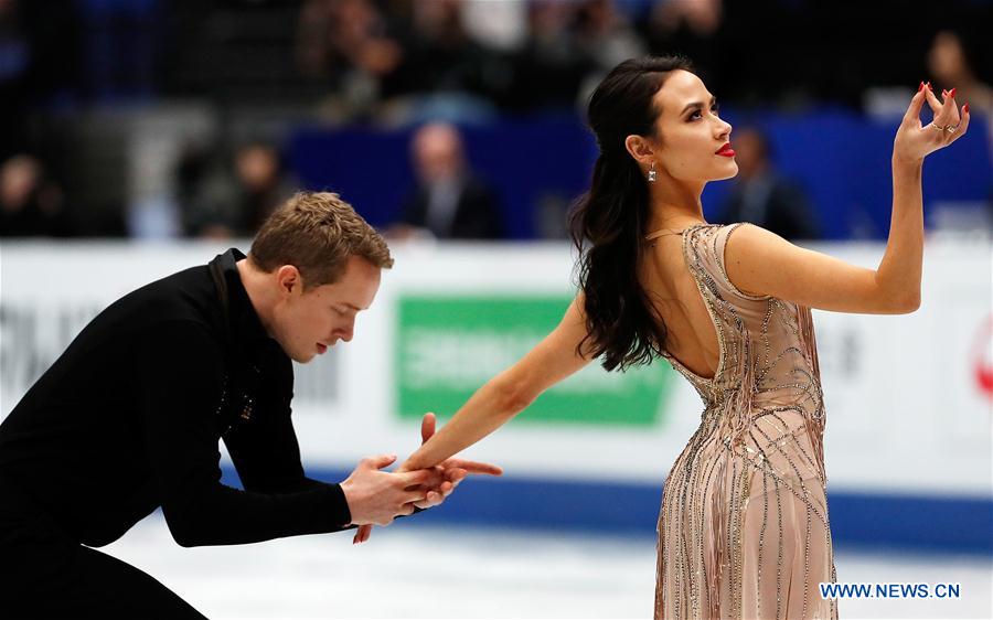(SP)JAPAN-SAITAMA-FIGURE SKATING-WORLD CHAMPIONSHIPS-ICE DANCE