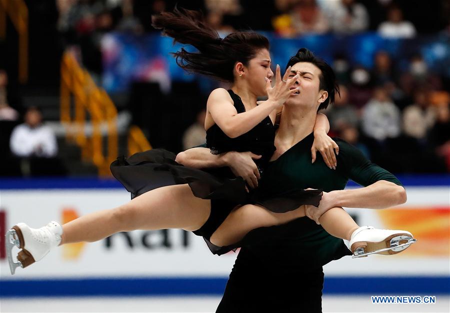 (SP)JAPAN-SAITAMA-FIGURE SKATING-WORLD CHAMPIONSHIPS-ICE DANCE