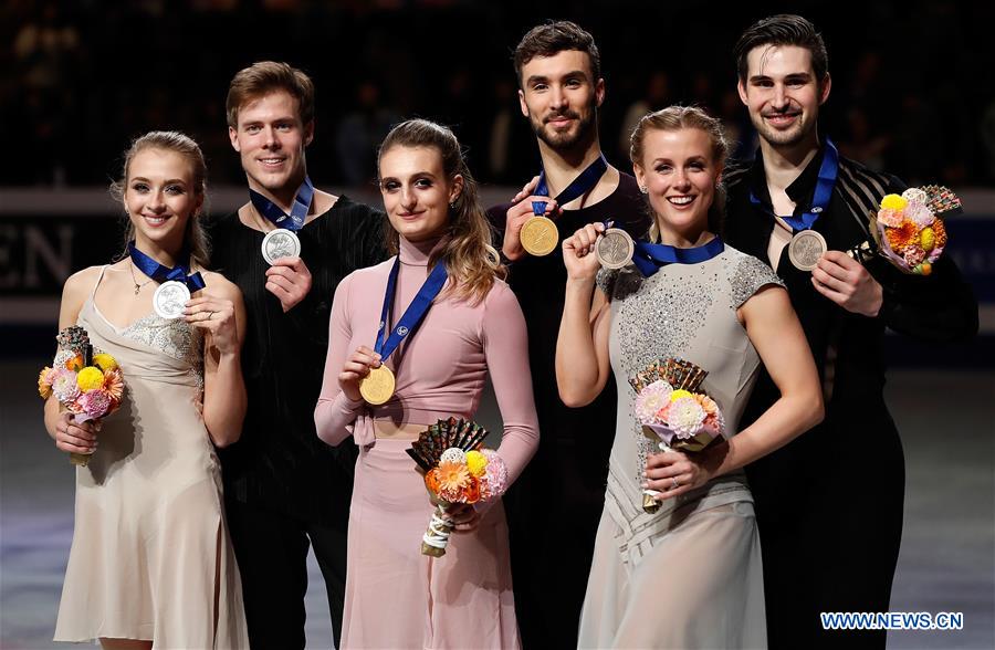 (SP)JAPAN-SAITAMA-FIGURE SKATING-WORLD CHAMPIONSHIPS-ICE DANCE