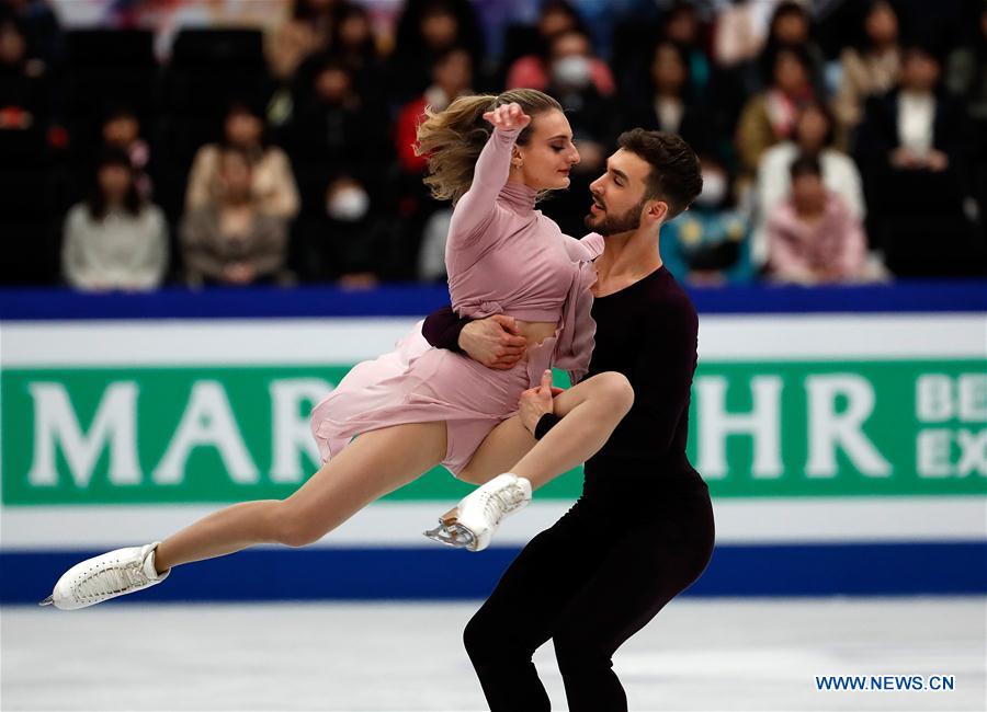 (SP)JAPAN-SAITAMA-FIGURE SKATING-WORLD CHAMPIONSHIPS-ICE DANCE
